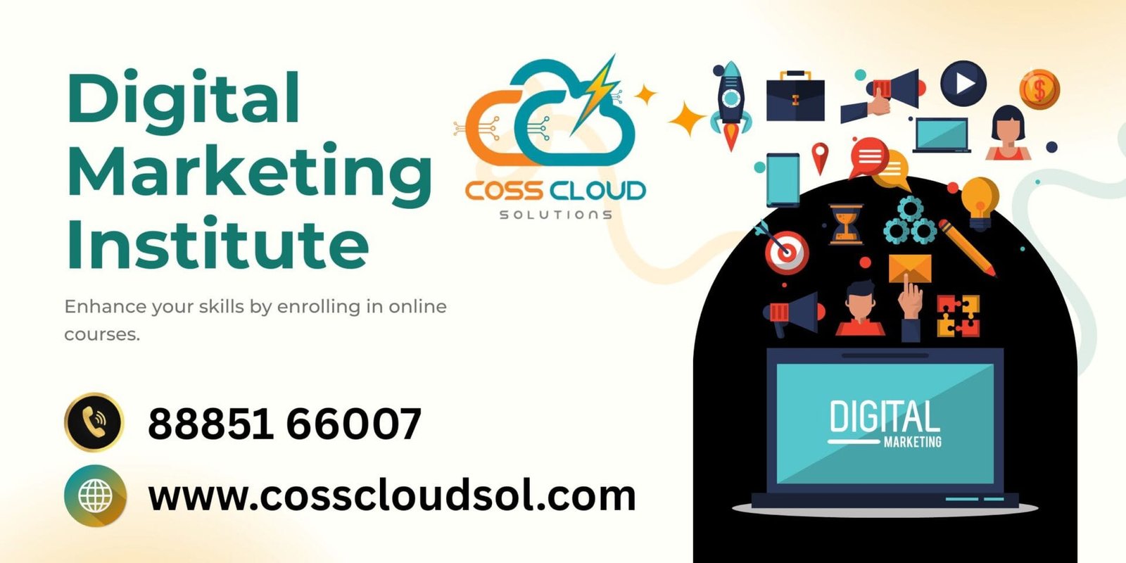 Digital Marketing Institute in Kukatpally, Hyderabad - Coss Cloud Solutions